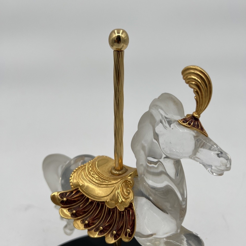 Crystal Majesty By William Dentzel III The Franklin Mint Carousel Horse Germany - Picture 3 of 11